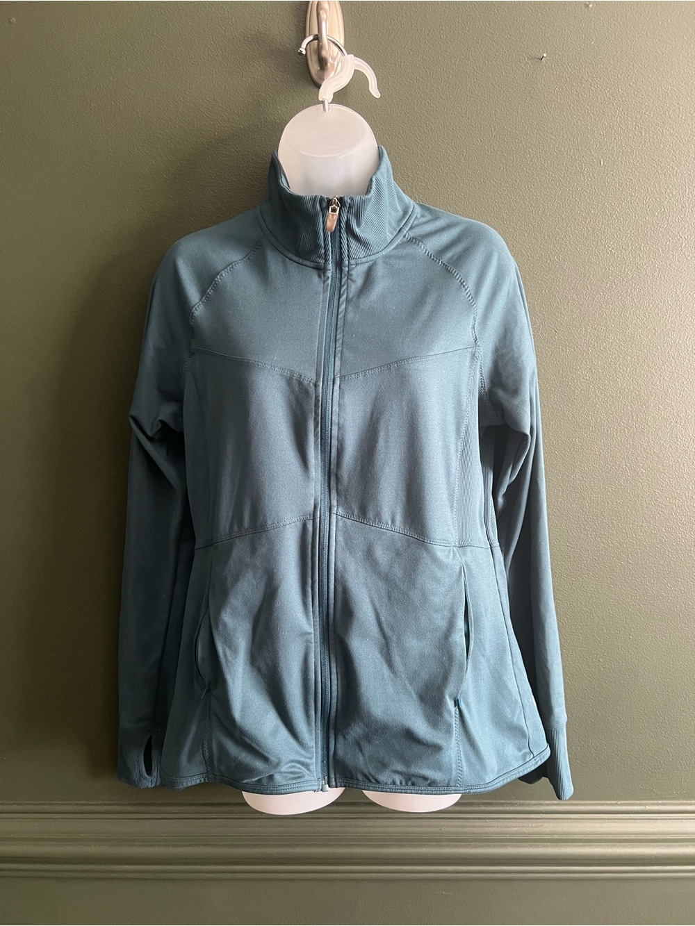 Champion Women's Light Teal Full-Zip Jacket